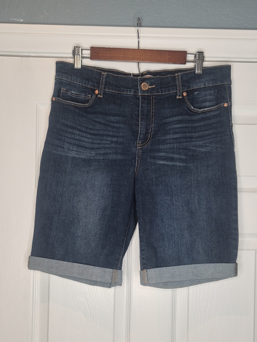 Juice Couture Women's Cuff Denim Jeans Shorts